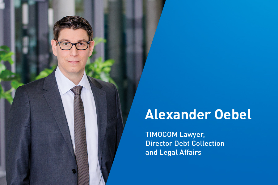 TIMOCOM avukatı, Director Debt Collection & Legal Affairs, Alexander Oebel’le röportaj